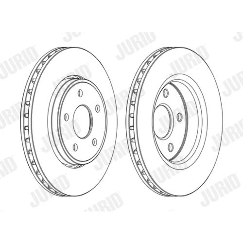 Brzdový kotúč JURID 562854JC-1 - obr. 1