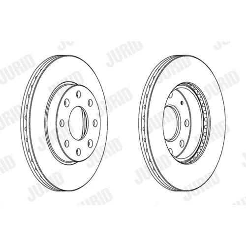Brzdový kotúč JURID 563019JC