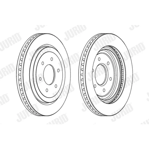 Brzdový kotúč JURID 563024JC-1