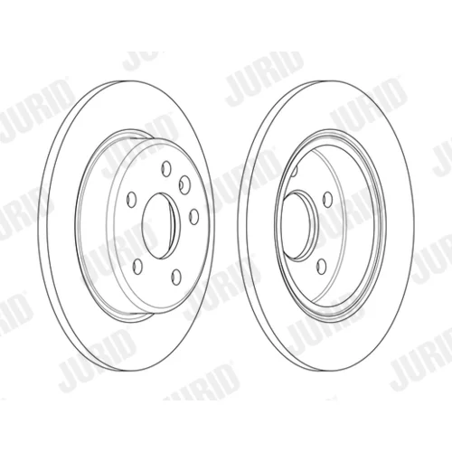 Brzdový kotúč JURID 563143JC - obr. 1