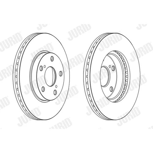 Brzdový kotúč JURID 563217JC - obr. 1