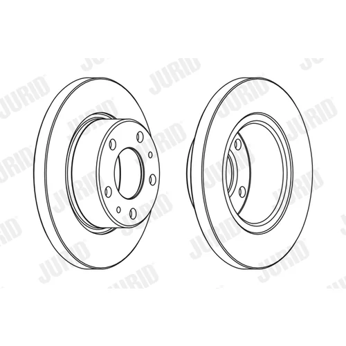 Brzdový kotúč JURID 569104J - obr. 1