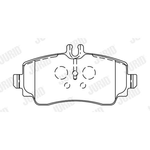 Sada brzdových platničiek kotúčovej brzdy JURID 571944J