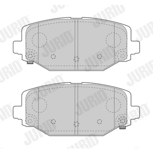 Sada brzdových platničiek kotúčovej brzdy JURID 573412J - obr. 1