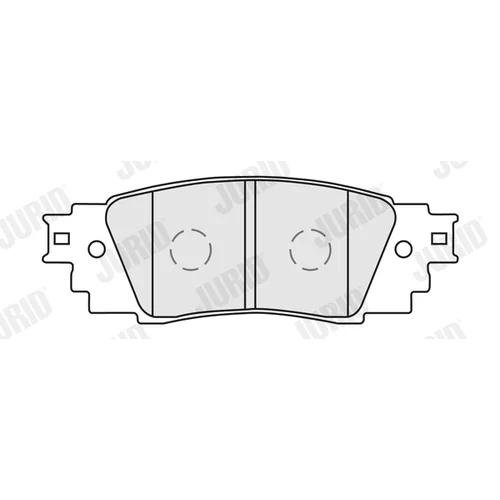 Sada brzdových platničiek kotúčovej brzdy JURID 574088J - obr. 1