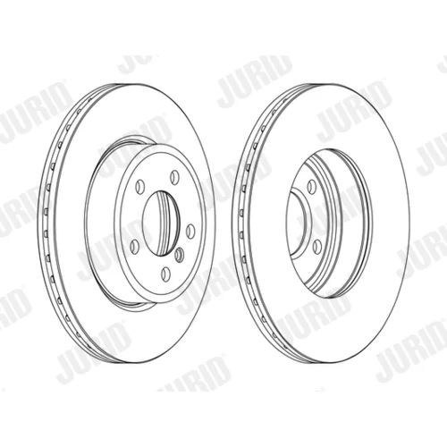 Brzdový kotúč JURID 562350JC-1 - obr. 1