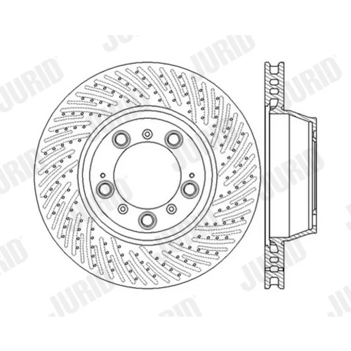 Brzdový kotúč JURID 562587JC-1 - obr. 3