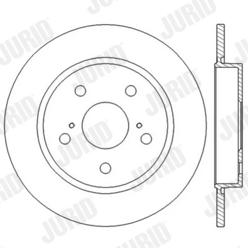 Brzdový kotúč JURID 562599JC - obr. 2