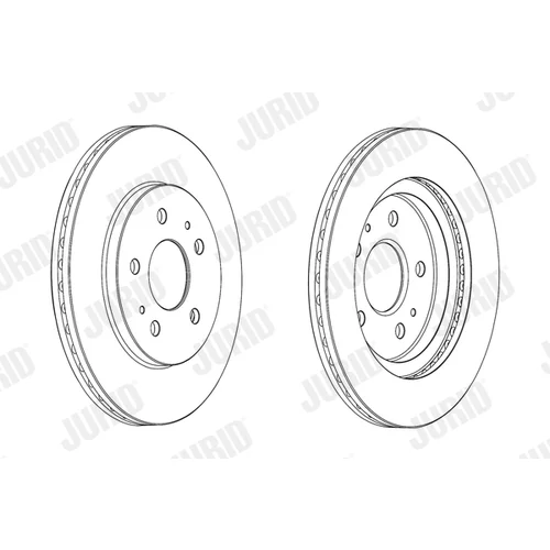 Brzdový kotúč JURID 562853JC - obr. 2
