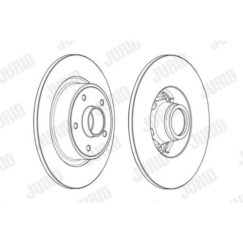 Brzdový kotúč JURID 563004J-1 - obr. 1