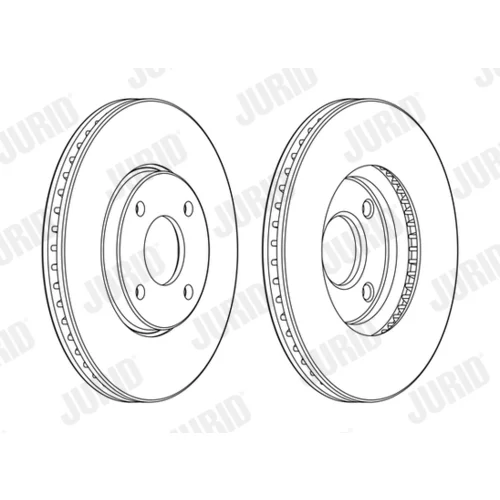 Brzdový kotúč JURID 563132JC - obr. 1