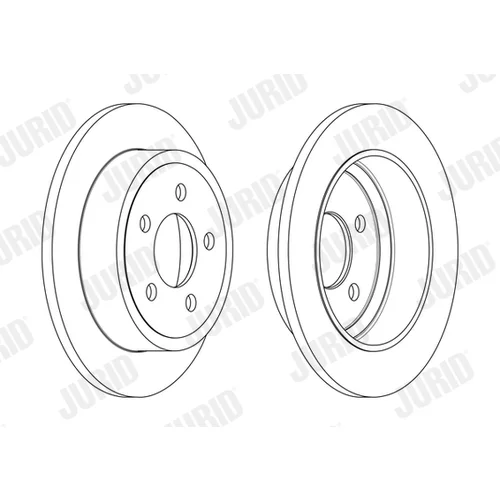 Brzdový kotúč JURID 563189JC - obr. 1