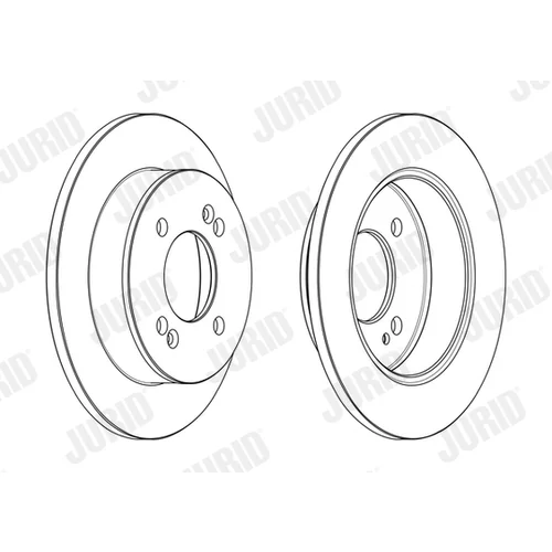 Brzdový kotúč JURID 563219JC - obr. 1