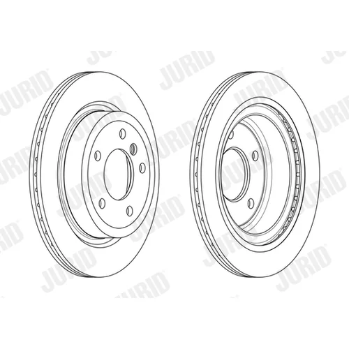 Brzdový kotúč JURID 563233JC - obr. 1