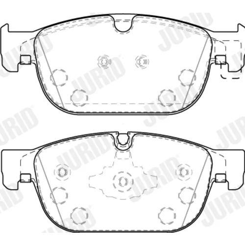 Sada brzdových platničiek kotúčovej brzdy JURID 573859J - obr. 1