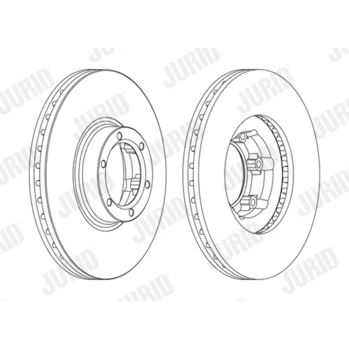 Brzdový kotúč JURID 561171JC - obr. 2