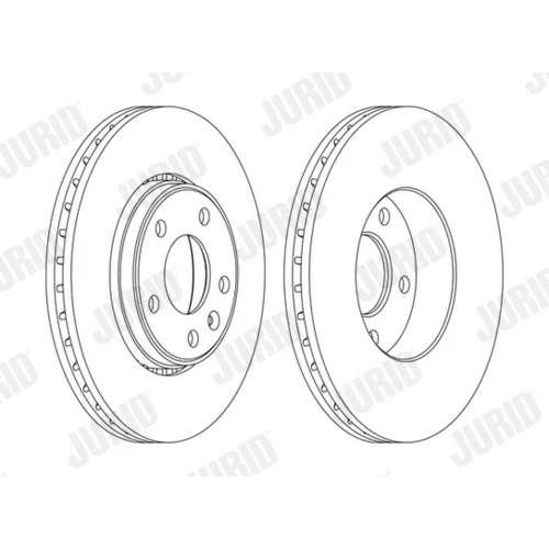Brzdový kotúč JURID 562241JC-1 - obr. 1