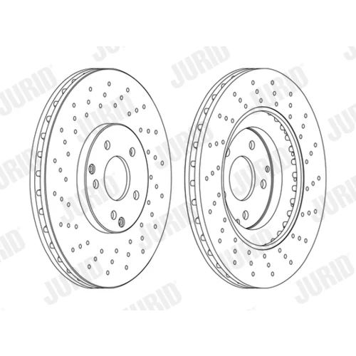 Brzdový kotúč JURID 562354JC-1