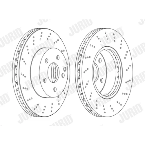 Brzdový kotúč JURID 562619JC-1