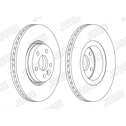Brzdový kotúč JURID 562643JC-1 - obr. 1