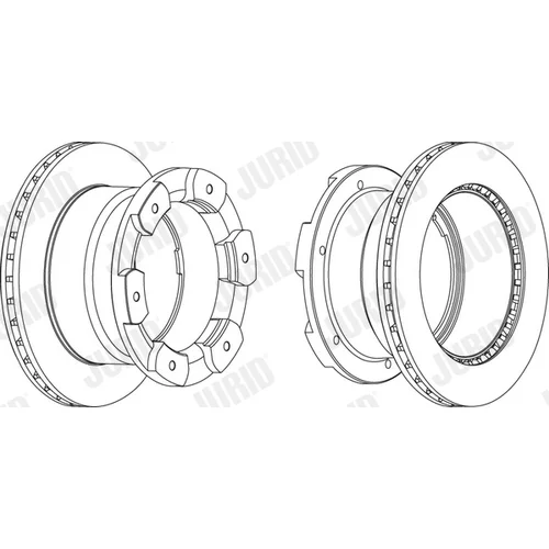 Brzdový kotúč JURID 562805JC - obr. 1