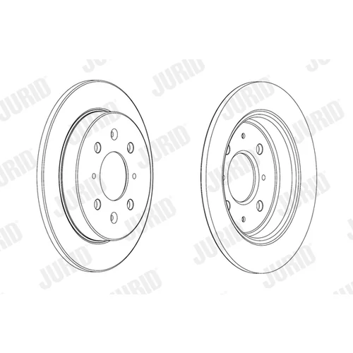 Brzdový kotúč JURID 562851JC