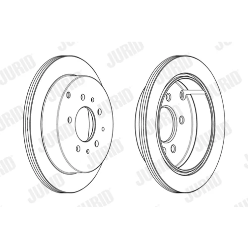 Brzdový kotúč JURID 562985JC - obr. 1
