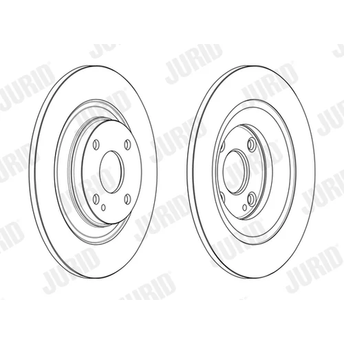 Brzdový kotúč JURID 563172JC - obr. 1