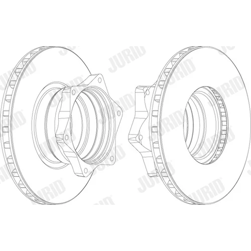 Brzdový kotúč JURID 569112J - obr. 1