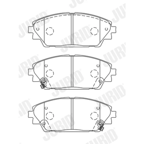 Sada brzdových platničiek kotúčovej brzdy JURID 573611J