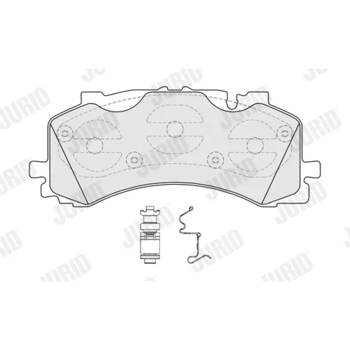 Sada brzdových platničiek kotúčovej brzdy JURID 573902J
