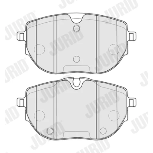 Sada brzdových platničiek kotúčovej brzdy JURID 574085J - obr. 1