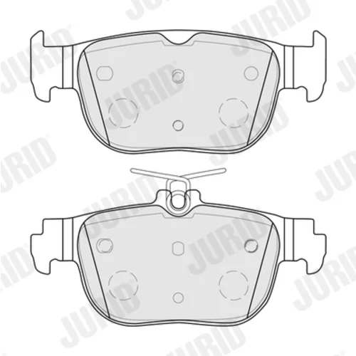 Sada brzdových platničiek kotúčovej brzdy JURID 574092J - obr. 1