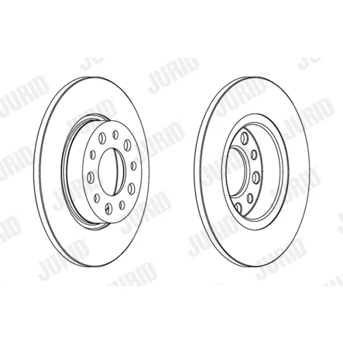 Brzdový kotúč JURID 562501JC - obr. 2