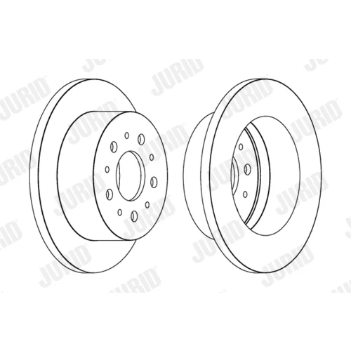 Brzdový kotúč JURID 562526JC - obr. 2