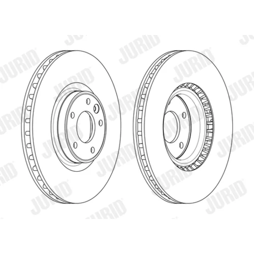 Brzdový kotúč JURID 563179JC-1 - obr. 1
