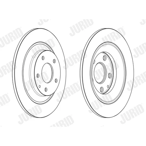 Brzdový kotúč JURID 563232JC - obr. 1