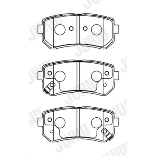 Sada brzdových platničiek kotúčovej brzdy JURID 572604J