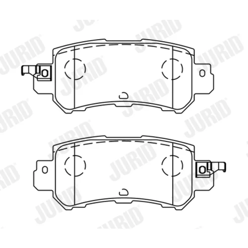 Sada brzdových platničiek kotúčovej brzdy JURID 573450J - obr. 2