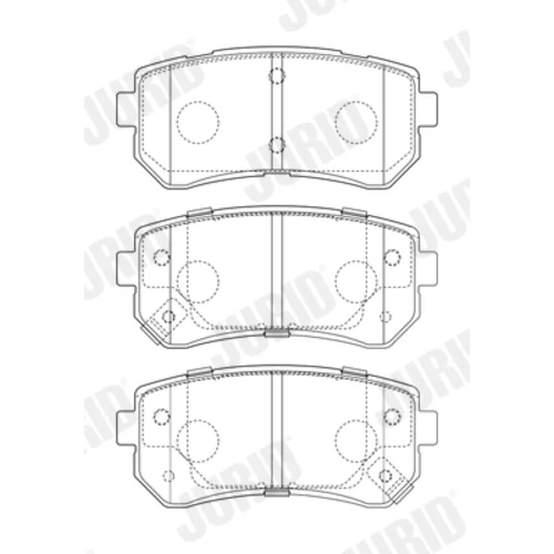 Sada brzdových platničiek kotúčovej brzdy JURID 573757J