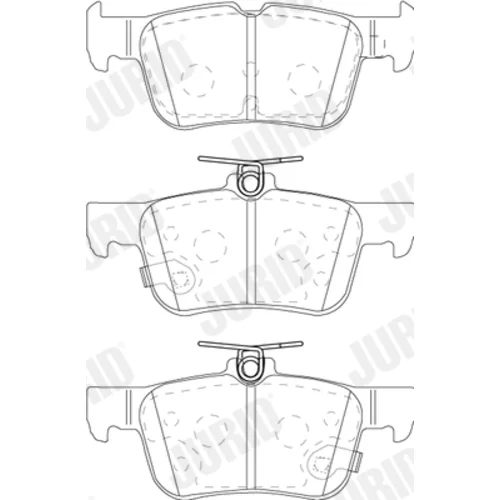 Sada brzdových platničiek kotúčovej brzdy 573881J /JURID/ - obr. 3