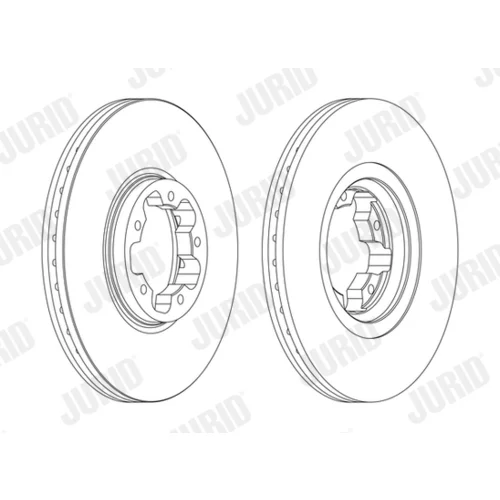 Brzdový kotúč JURID 562141JC - obr. 2