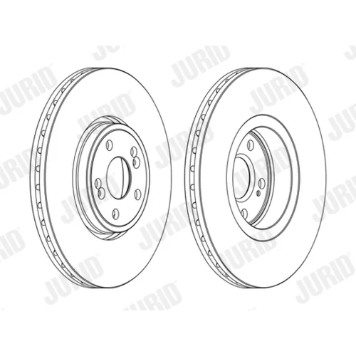 Brzdový kotúč JURID 562187JC-1 - obr. 1