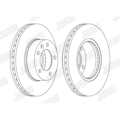 Brzdový kotúč JURID 562190JC-1 - obr. 1