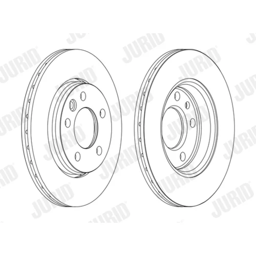 Brzdový kotúč JURID 562262JC - obr. 1