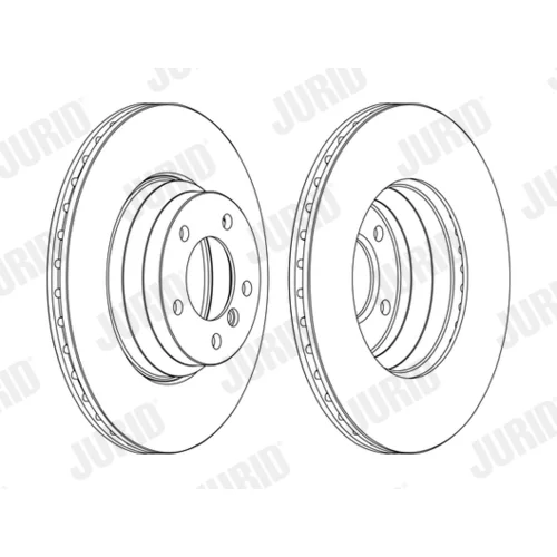 Brzdový kotúč JURID 562395JC-1 - obr. 1