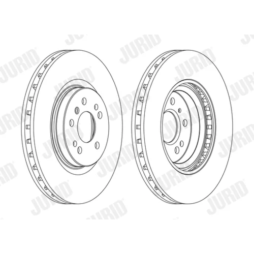 Brzdový kotúč JURID 562403JC-1 - obr. 1