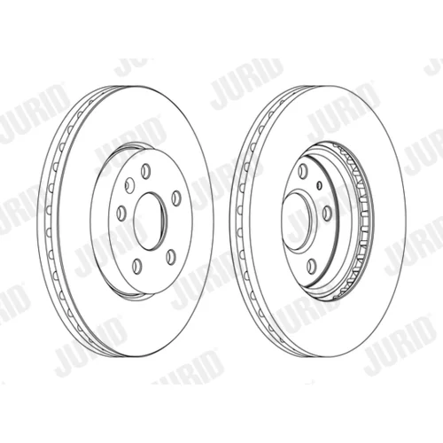 Brzdový kotúč JURID 562462JC-1 - obr. 1