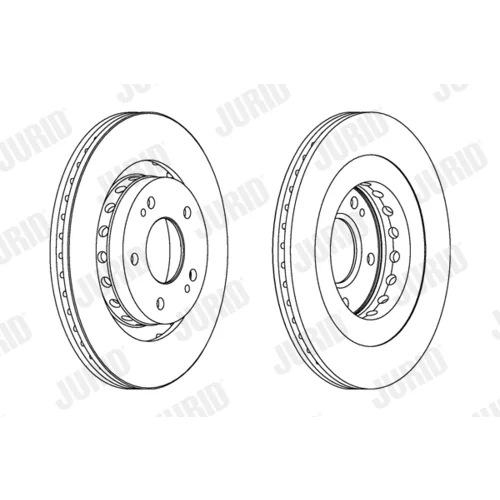 Brzdový kotúč JURID 562528JC - obr. 2
