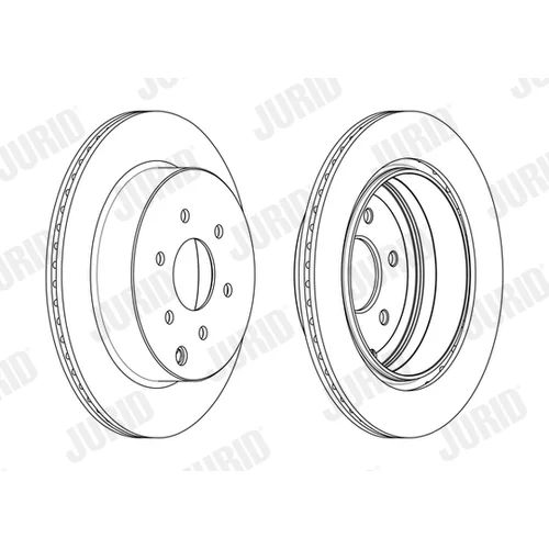 Brzdový kotúč JURID 562782JC - obr. 1